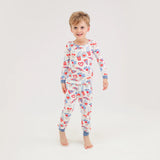 ANGEL DEAR L/S PAJAMA SET - LOVR YOU FOODIE MUCH