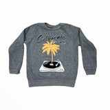 CALIFORNIAN VINTAGE CREW NECK PULLOVER -HEATHER GREY/DREAMIN'