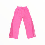 FLOWERS BY ZOE GAUZE WIDE LEG PANT - NEON PINK