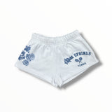 FLOWERS BY ZOE SHORTS - WHITE/PALM SPIRNGS