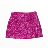 FLOWERS BY ZOE SEQUIN SKORT - PINK