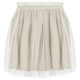 BILLIE BLUSH TULLE SKIRT - GOLD