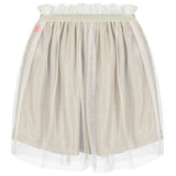 BILLIE BLUSH TULLE SKIRT - GOLD