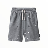 NUNUNU MONO SPLASH SWEATSHORT - HEATHER GRAY