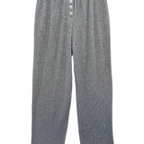 KATIE J TWEEN BRYNN WAFFLE LOUNGE PANTS - HEATHER GREY