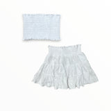 FLOWERS BY ZOE GAUZE SKIRT - WHITE