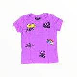 FLOWERS BY ZOE T-SHIRT - PURPLE ICON