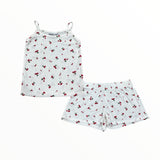 FIREHOUSE TANK AND SHORT LOUNGE SET - CHERRIES