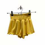 CHERYL KIDS SMOCK RUFFLE SHORT - YELLOW