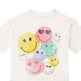 PRINCE PETER T-SHIRT - WHITE/MANY HAPPY FACES