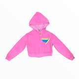 FIREHOUSE ZIP HOODIE - NEON PINK/HEART