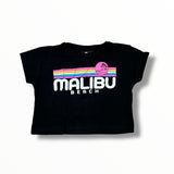 FLOWERS BY ZOE T-SHIRT - BLACK/MALIBU