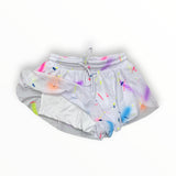 FLOWERS BY ZOE MESH SHORT - WHITE SPLATTER