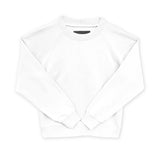 KATIE J SHANE OVERSIZED CREW HOODIE - WHITE