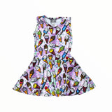 DORI CREATIONS TANK TWIRL DRESS - ICE CREAM