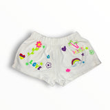 FLOWERS BY ZOE SHORTS - WHITE/ICONS