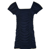 CHERYL KIDS AMELIA CAP SLEEVE DRESS - NAVY