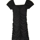 CHERYL KIDS AMELIA CAP SLEEVE DRESS - BLACK