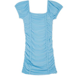 CHERYL KIDS AMELIA CAP SLEEVE DRESS - BABY BLUE