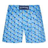 VILEBREQUIN BOYS SWIM TRUNKS - DIVINE BLUE MICRO RONDE DES TORTUES RAINBOW