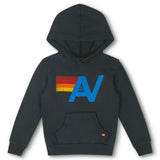 AVIATOR NATION KID'S LOGO PULLOVER HOODIE - CHARCOAL