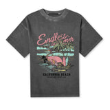 KATIE J ENDLESS SUMMER T-SHIRT - BLACK