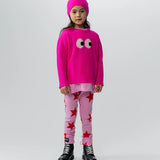 NUNUNU STAR LEGGINGS - SUPER PINK