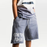 NUNUNU CONTROL FREAK SWEATSHORTS - CONCRETE