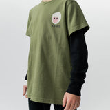 NUNUNU MONKEY AROUND SHIRT - OLIVE