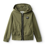 NUNUNU ICONIC LIGHT ZIP HOODIE - OLIVE