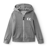 NUNUNU SIDE EYE HOODIE - HEATHER GREY