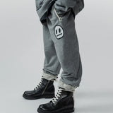 NUNUNU SMILE SWEATPANT - HEATHER GREY