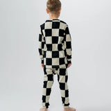 NUNUNU CHECKMATE LOUNGEWEAR - SMOKEY NATURAL