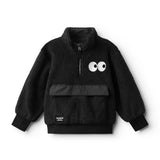 NUNUNU SHERPA PULLOVER - BLACK