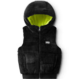 NUNUNU MEGA COZY DOWN VEST - BLACK