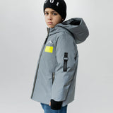 NUNUNU REFELCTIVE DOWN JACKET - LUNAR GRAY