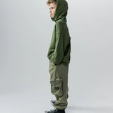 NUNUNU SMILE CARGO PANT - OLIVE