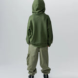 NUNUNU SMILE CARGO PANT - OLIVE