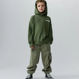 NUNUNU SMILE CARGO PANT - OLIVE