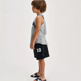 NUNUNU 10 SWEATSHORT - BLACK