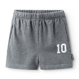 NUNUNU 10 SWEATSHORT - HEATHER GREY