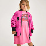 NUNUNU THE BOMB BOMBER JACKET - HOT PINK