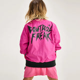 NUNUNU THE BOMB BOMBER JACKET - HOT PINK