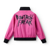 NUNUNU THE BOMB BOMBER JACKET - HOT PINK