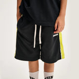 NUNUNU OUTLINED SHORTS - BLACK