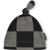 NUNUNU CHECKMATE BABY HAT - GRAPHITE