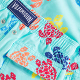 VILEBREQUIN BOYS SWIM TRUNKS - JIM/LAZULI BLUE