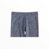 DORI CREATIONS HEATHERED BIKE SHORT - NAVY