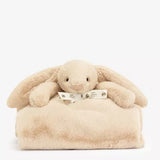 JELLYCAT BASHFUL BUNNY BLANKIE -LUXE WILLOW