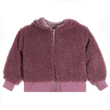 FLOWERS BY ZOE SHERPA JACKET - PURPLE